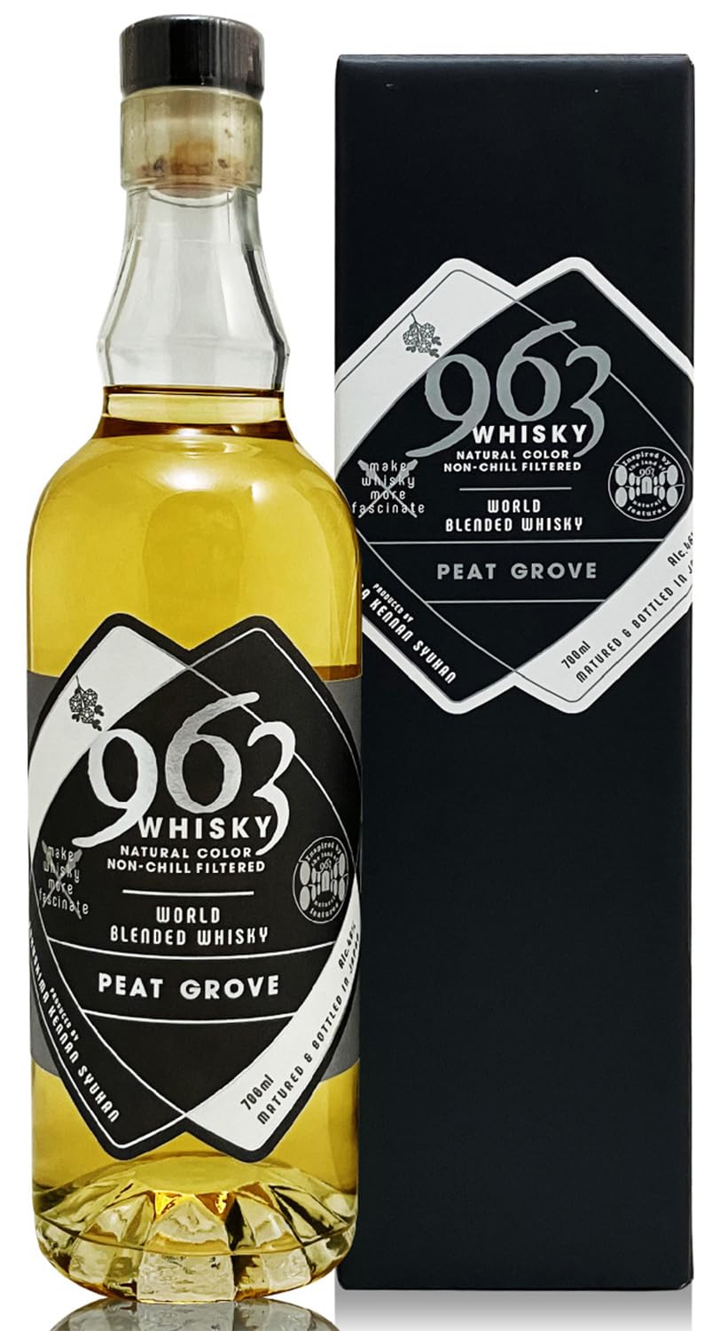 笹の川ウイスキー 963 PEAT GROVE ピートグローヴ 46度 700ml 黒箱付 安積蒸留所 (福島県) プレゼント 