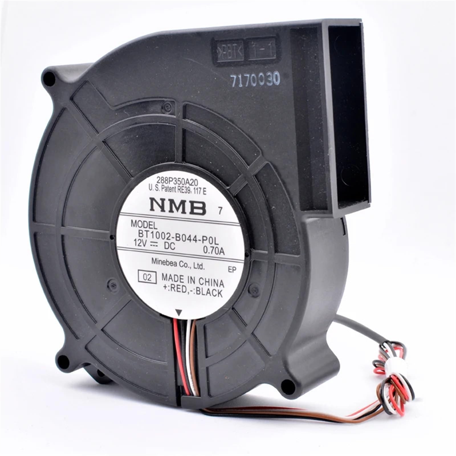 FCARUMIQP BT1002-B044-P0L 100x105x25mm 100mm Blower Fan DC12V 0.70A 4 Lines Turbocharged Exhaust Cooling for Projector