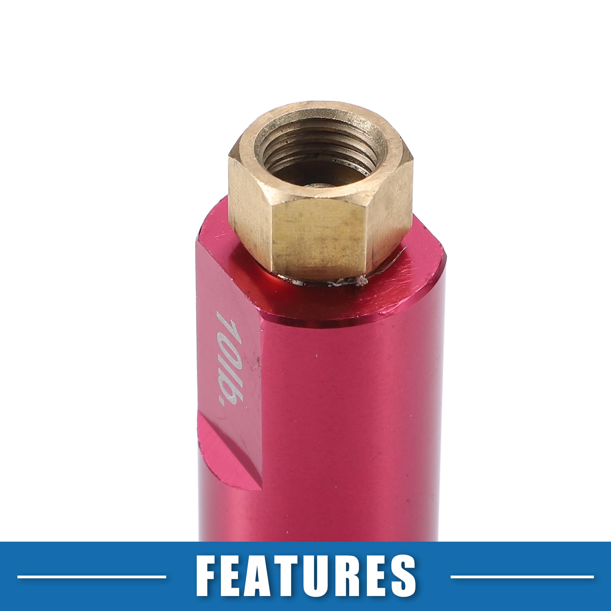 A ABSOPRO Vanne Pression Résiduelle 10LB 1pc Pour Frein Disque Fer | Couleur Rose Rouge, Taille 71x19mm, Pour Freins À Tambour, Installation Facile, Résiste À La Déformation Et Aux Fissures