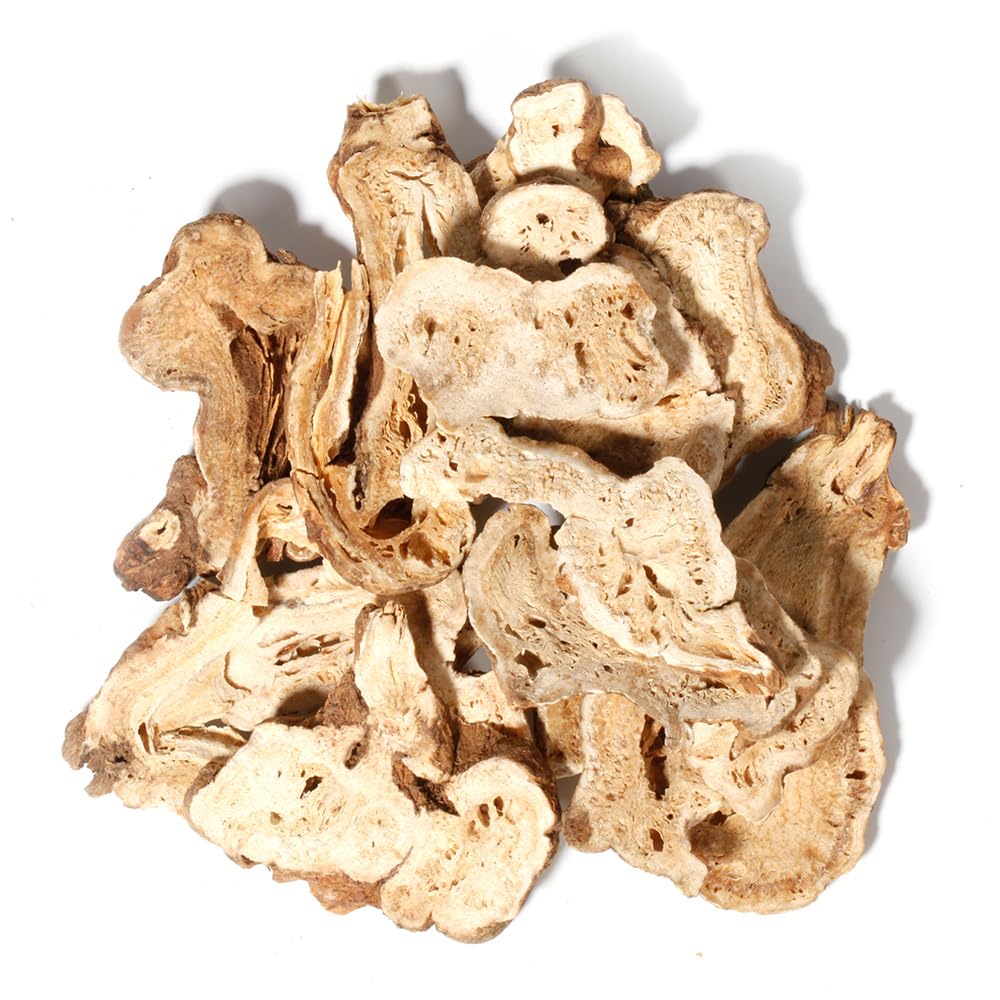 Hapsmiley Atractylodes macrocephala (White Atractylodes/Bai Zhu/白术) – Sliced, Suitable for Tea and Cooking | 100g (3.5 oz) Dried Chinese Herb - Image 3