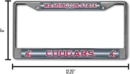 Miniatura 10 de Rico Industries NCAA Unisex-Adult Bling Chrome License Plate Frame with Glitter Accent