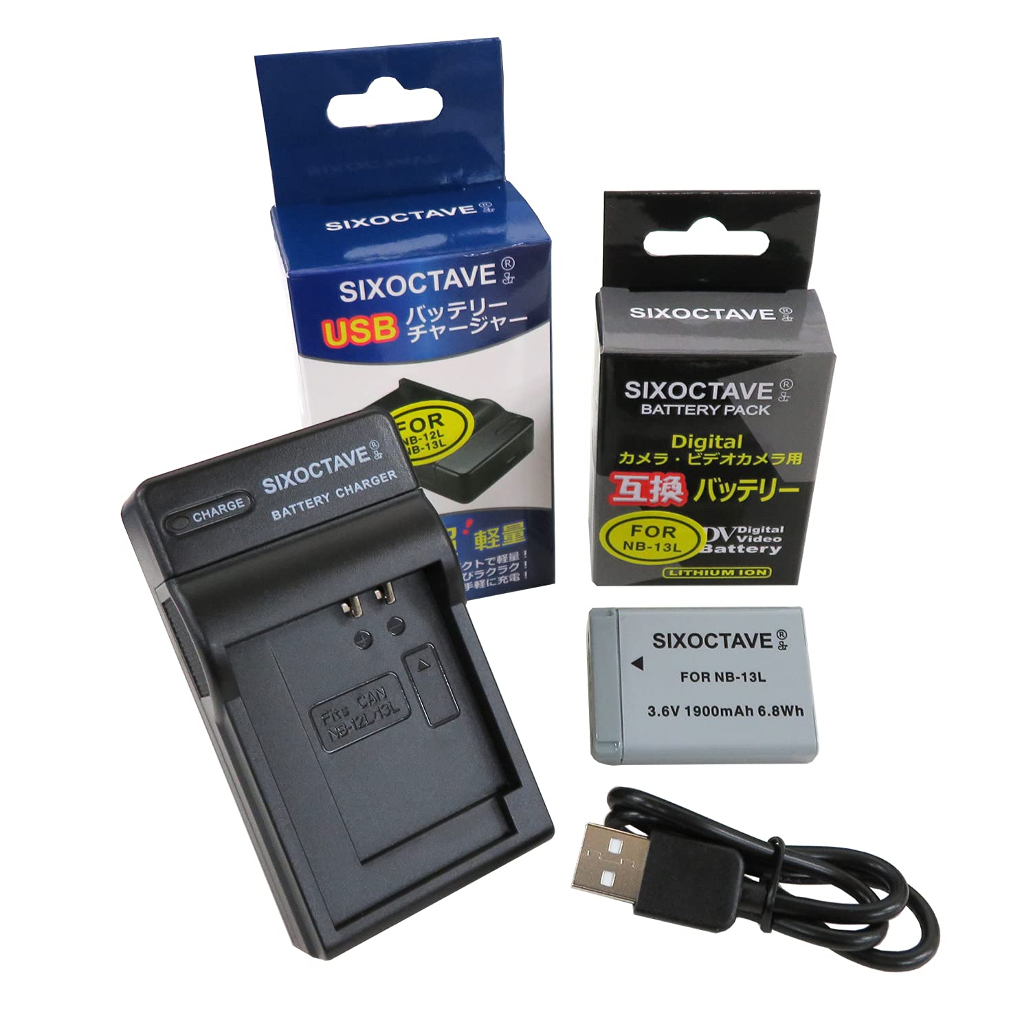 Amazon | str NB-13L 互換バッテリー & USB チャージャー CB-2LH 