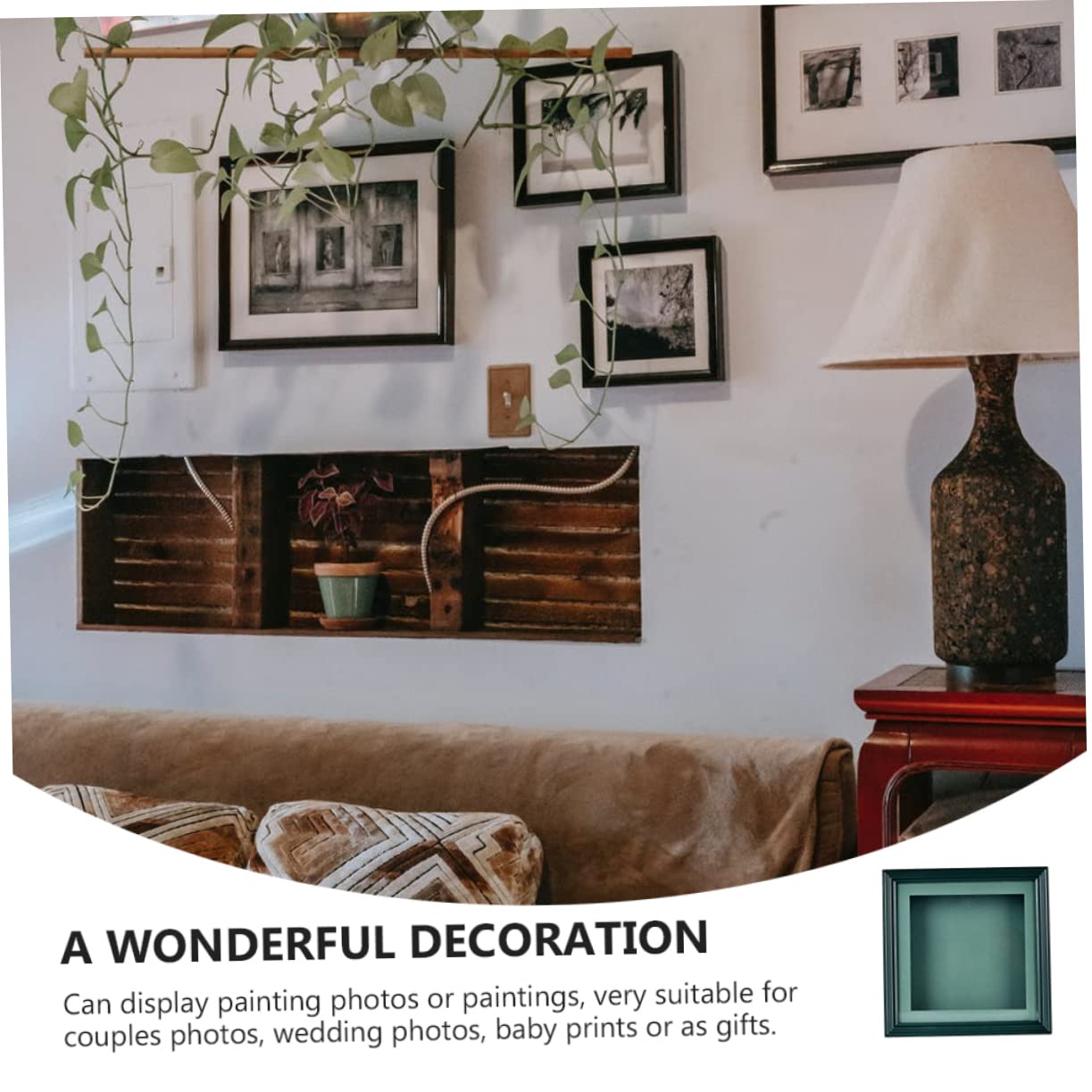 Marco de Fotos para Escritorio Decorativo Huellas de Manos y Pies para Shower y Dormitorio Infantil