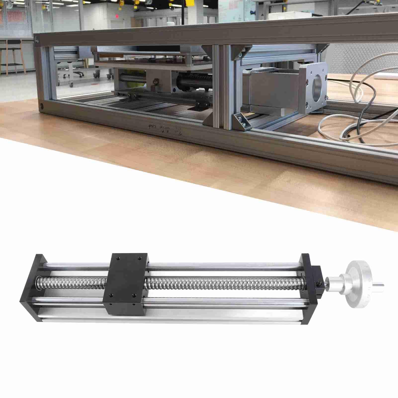 Rail de Guidage Linéaire à Vis à Billes Aluminium 300mm pour Table CNC Actionneur Précision
