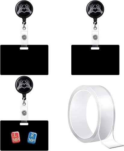 Carretes retráctiles de 3 piezas para insignias de rayos X retráctiles, juego de carretes de insignias retráctiles, soportes de marcadores de rayos