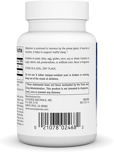 Miniatura 3 de Source Naturals Ciencia del sueño Melatonina* - 10 mg - 240 Tabletas