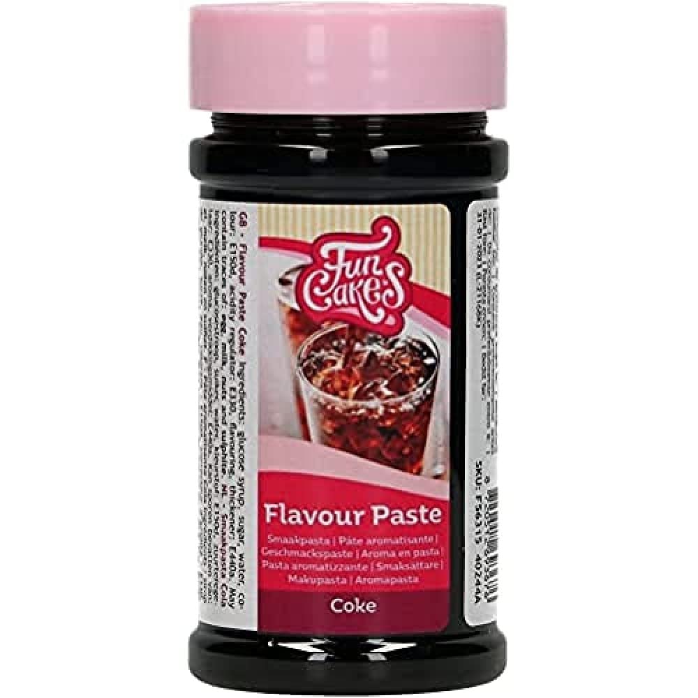 FunCakes Flavour Paste Coke: Food flavourings, Great Taste, Perfect for Cake Decorating, Suitable for Batter and Fillings. 120 g.