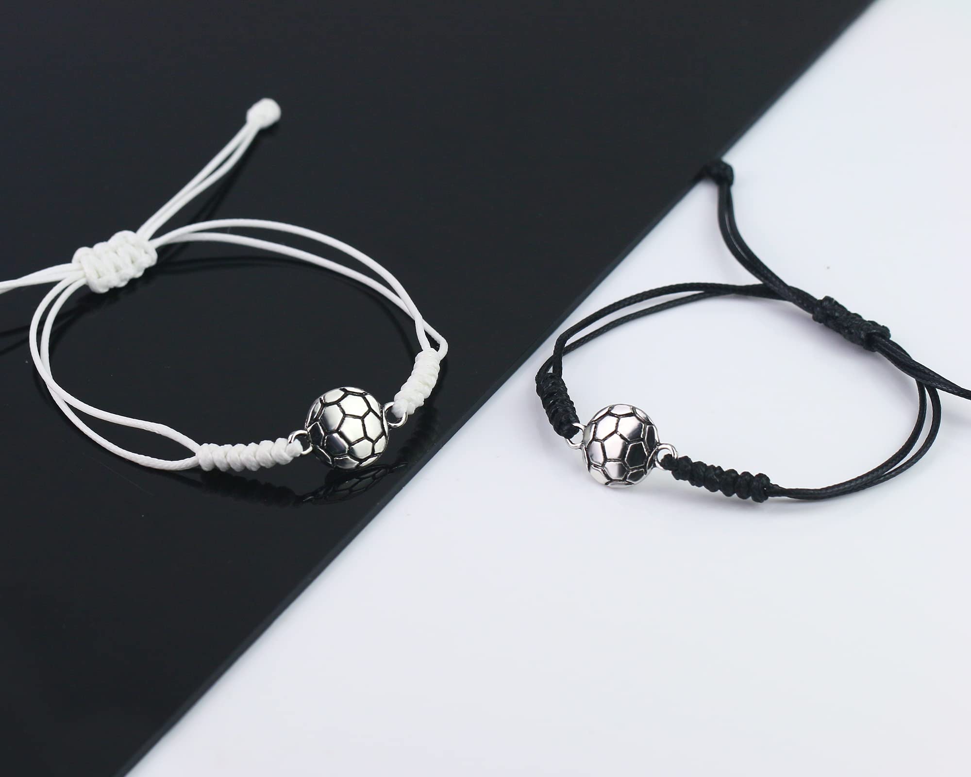 Regalos deportivos para hijo o hija, accesorios deportivos, regalos de San Valentín para adolescentes, 2 pulseras trenzadas, voleibol, fútbol, béisbol, baloncesto, fútbol, regalos para 7