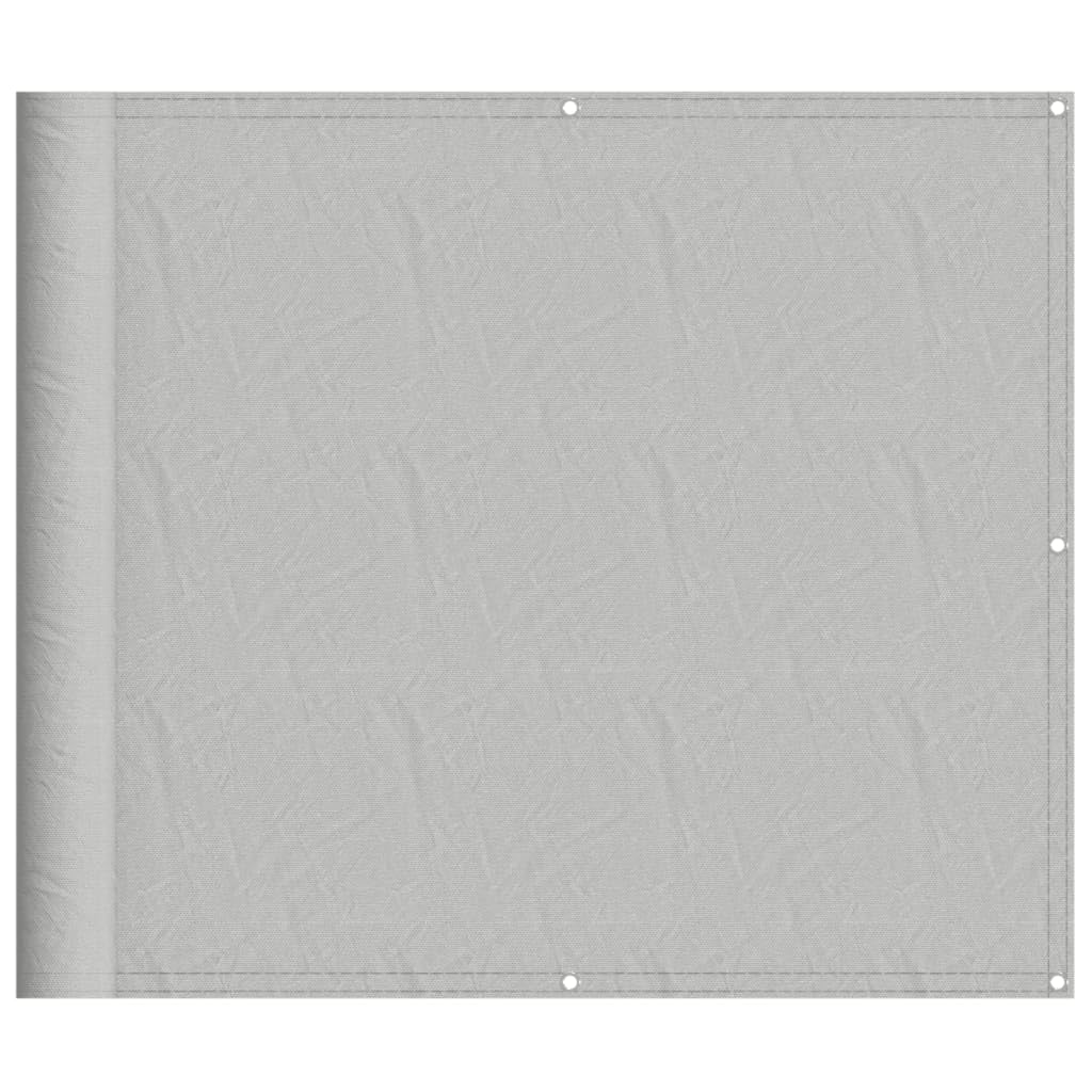 vidaXL Balcony Screen, Privacy Screen for Outdoor Garden, Weatherproof and UV Protection Fence Screen, Light Grey 90x400 cm 100% Polyester Oxford