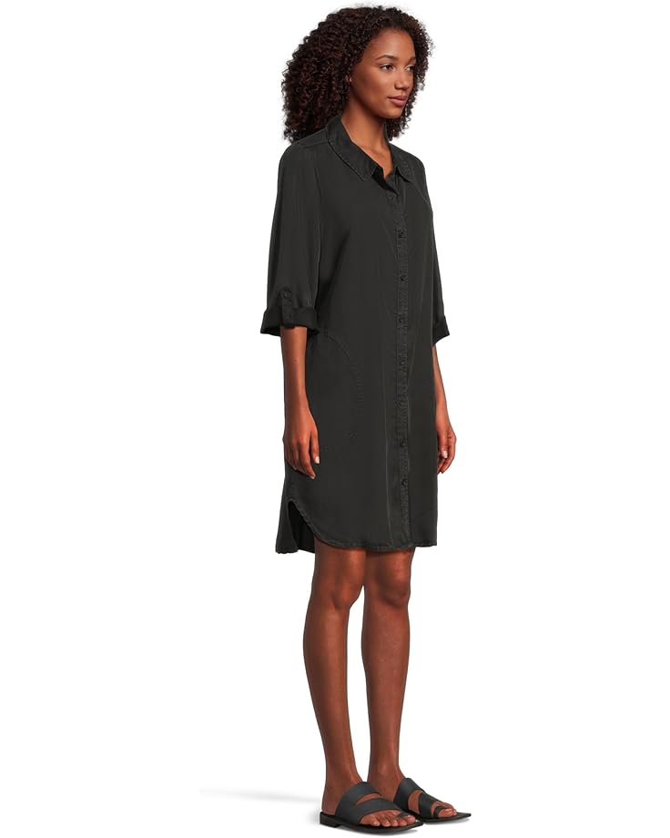 Mod-o-doc Roll-up Long Sleeve Shirt Dress - #2 of 4