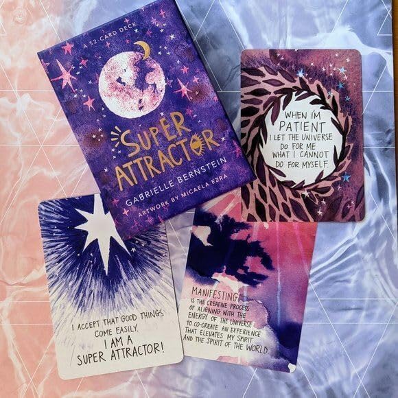 Image of DUNGRANI ENTERPRISE Tarot Cards 52 Pieces Super Attractor Tarot Cards Decks for Beginners, Classic Traditional Standard Tarot Deck Fortune Telling Game Divination Toolsfor for Adults (Super Attractor)