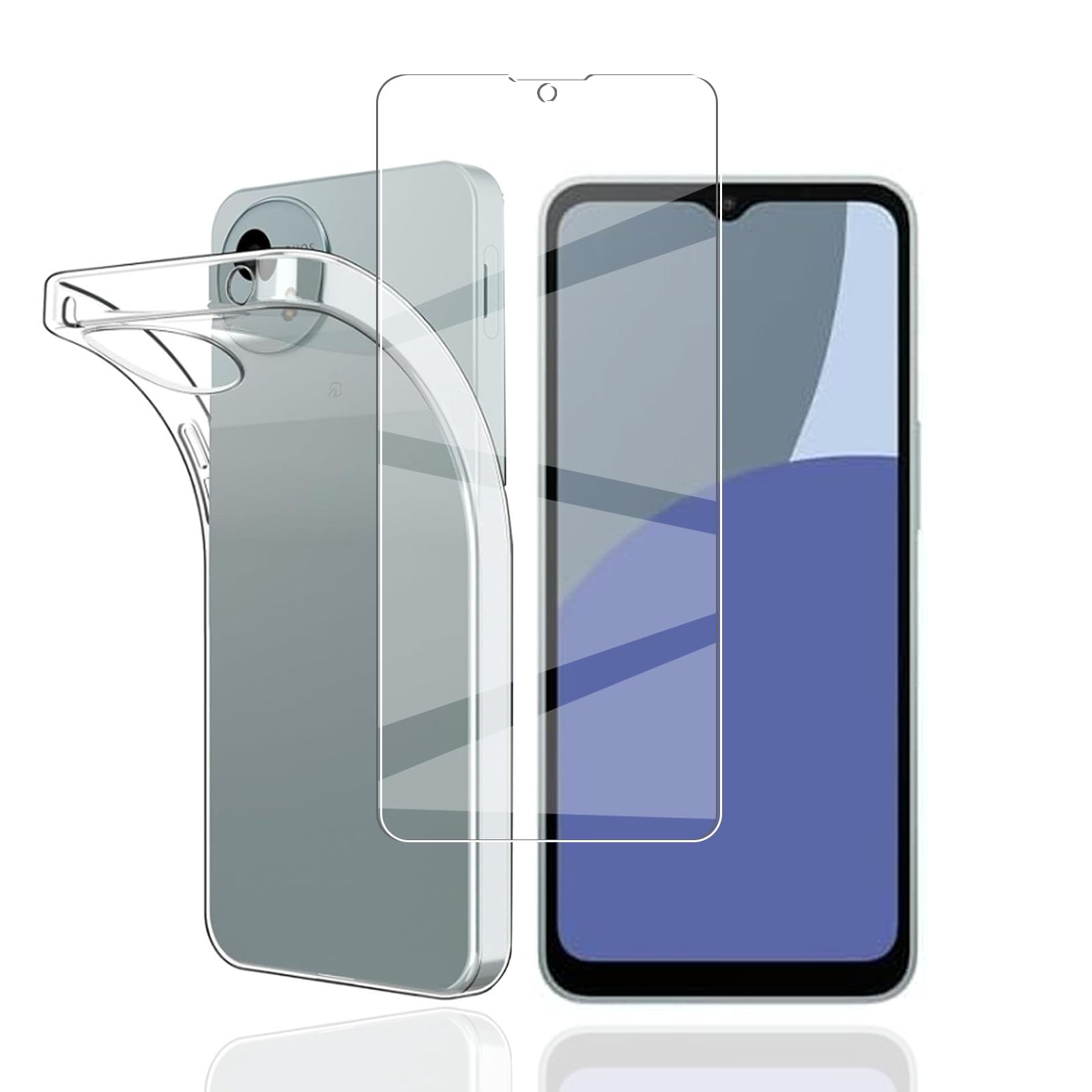 Amazon.co.jp: 対応 AQUOS wish4 用の ケース + ガラスフィルム AQUOS