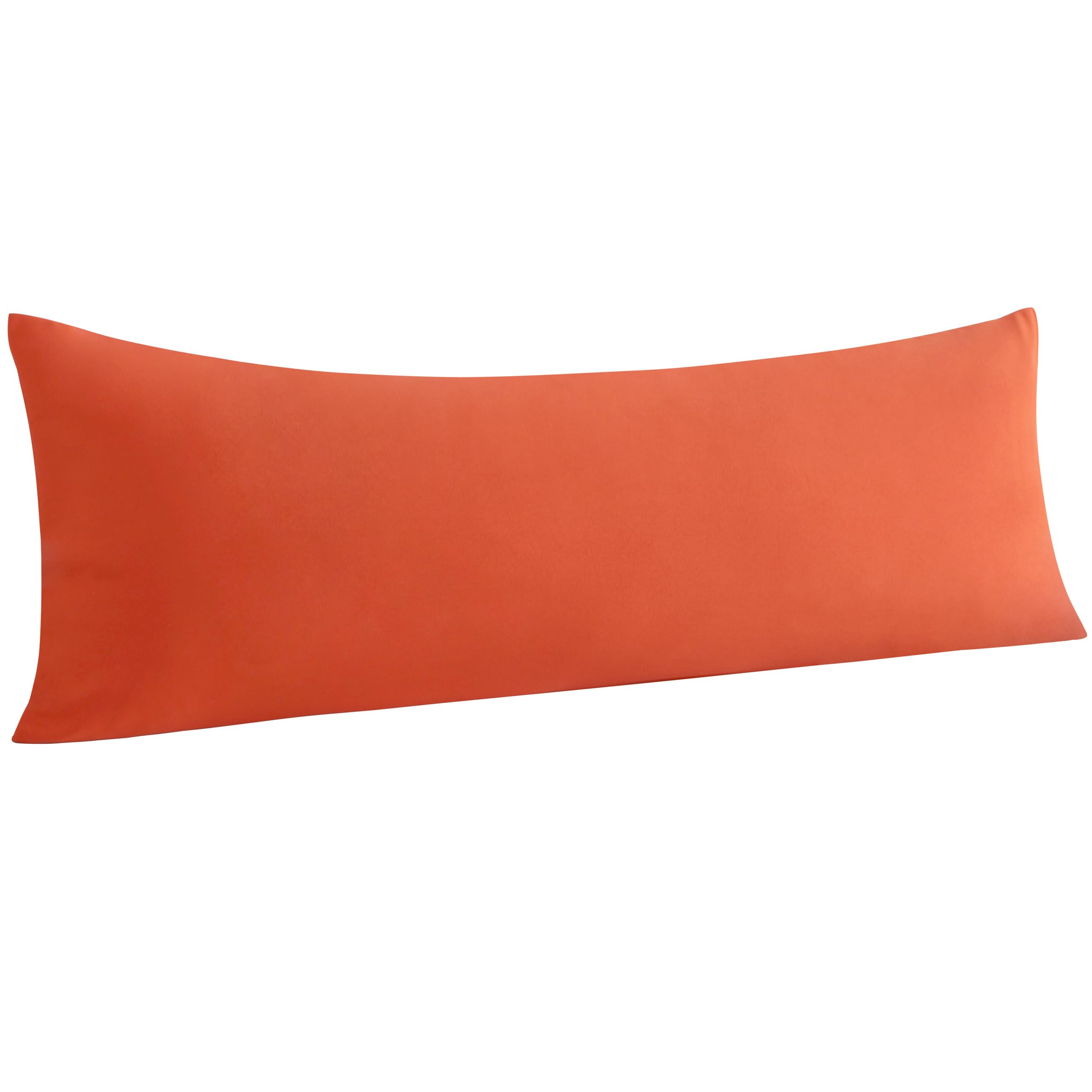 NTBAY Body Microfiber Pillowcase, 1 Pack, 20 x 54, Brunt Orange | Soft Brushed Microfiber with Envelope Closure, Set of 1 Body 20 x 54 Inch Pillowcase, Pillow Inserts Not Included