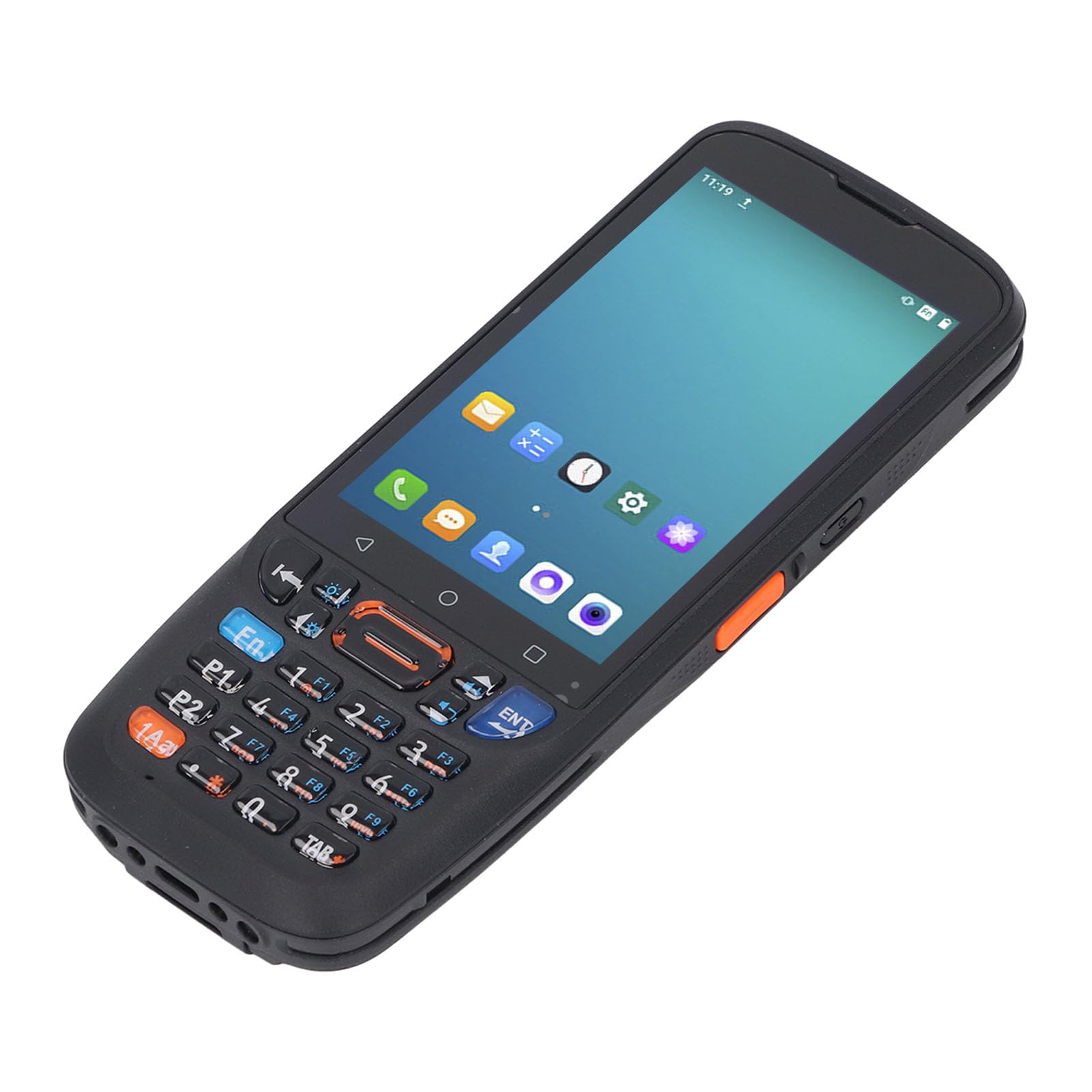 Scanner de Codes-Barres QR portatif 4,0 Pouces Android 11 Collecteur de données Lecteur de Codes-Barres 1D 2D IP67 étanche Entrepôt Industriel Logistique Vente au détail ABS Noir
