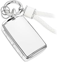 Vista 35 de Funda para Llavero de Audi con Accesorios de Llavero de Cuerda Trenzada de Metal, Estuche Suave Mejorado para Llave A3 A6-A8 E-Tron S3 RS6-7 SQ7-8