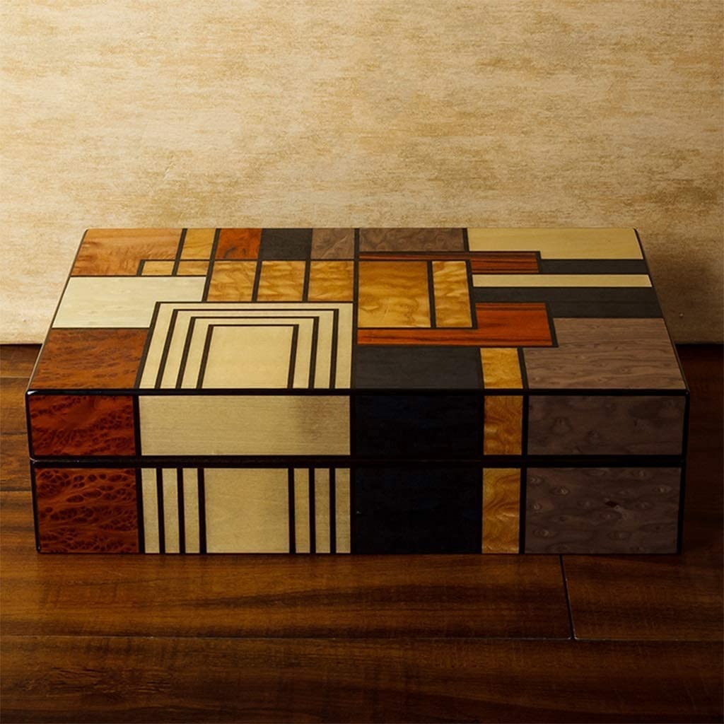 Pudełko na cygara Pianolak sigarenkistje, strak gespafdichting ontwerp sigarenhumidor, grote capaciteit elegante prachtige humidor voor 25 sigaren Spersonalizowane