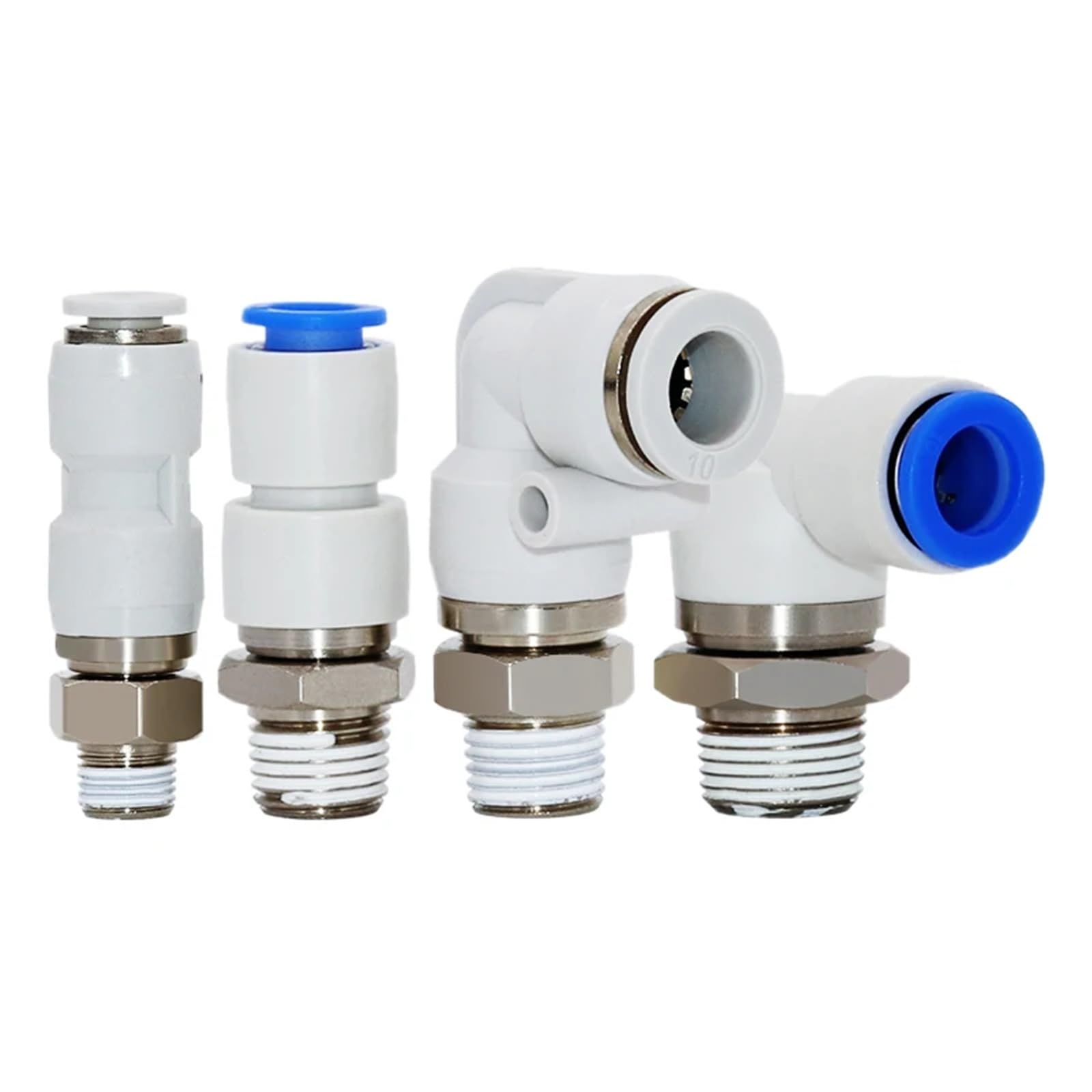 Itwaewzjsd 06-02S Ksh Ksl Right-Angle Elbow Pneumatic Rotary Air Fitting Straight Through Trachea Size 5Pcs(,Ksl)