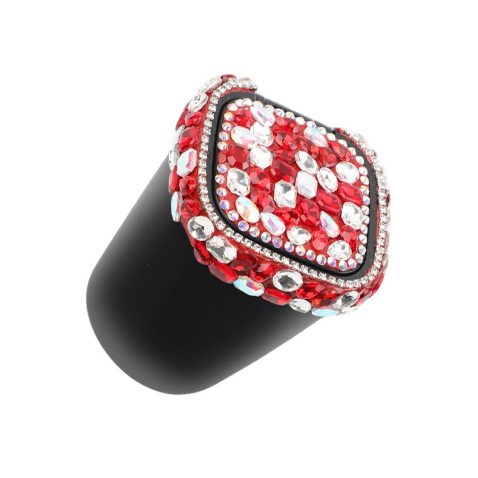 High End Automobile Ashtray Container Smokeless Decoration with Dazzling Rhinestones and Blue Lighting Car Container