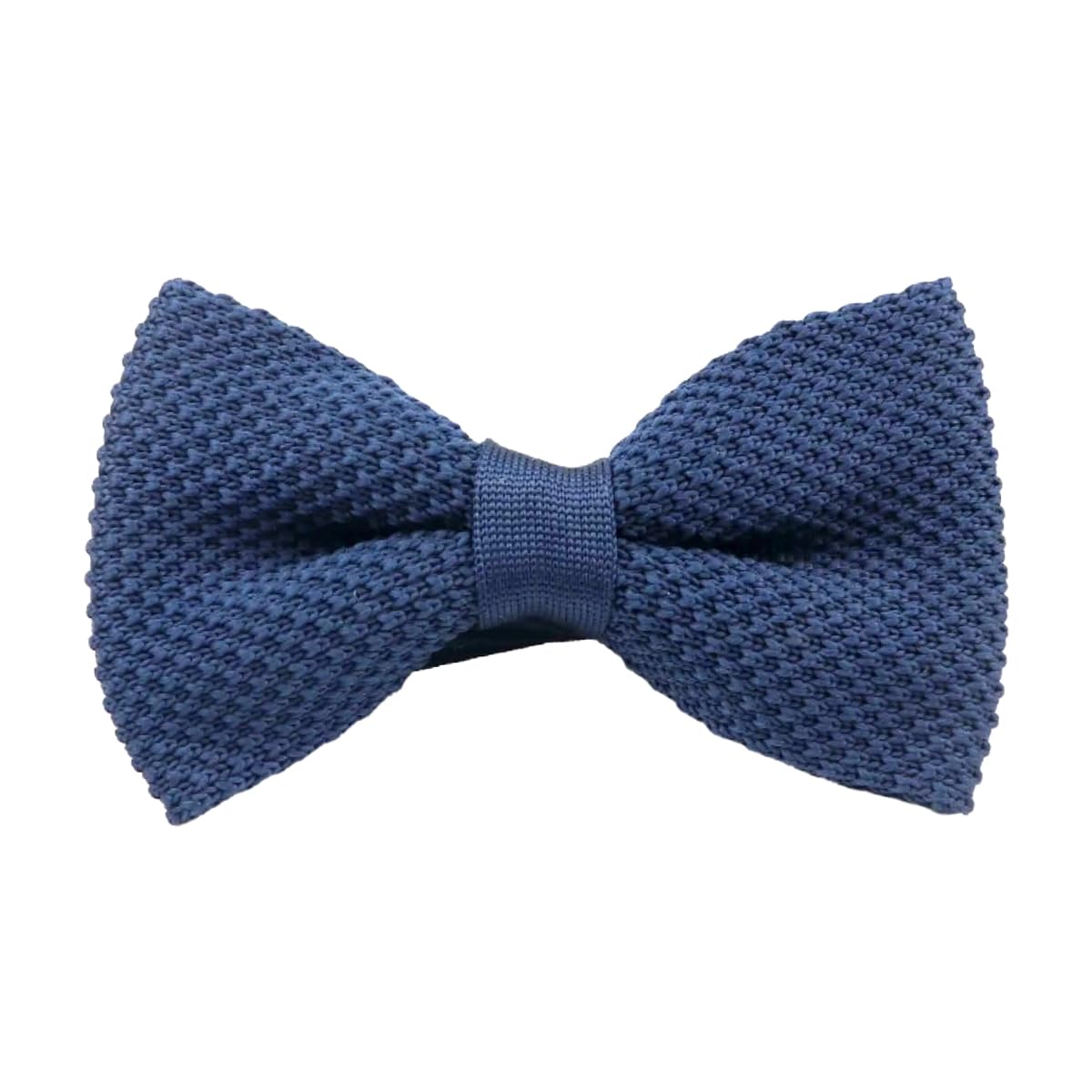 Db Dickie Bow Men's Navy Luxury Waffle Knitted Pre-Tied And Adjustable Bow Tie (Navy) - Suitable For Formalwear, Office, Weddings, Parties, Grooms & Grooms Outfits