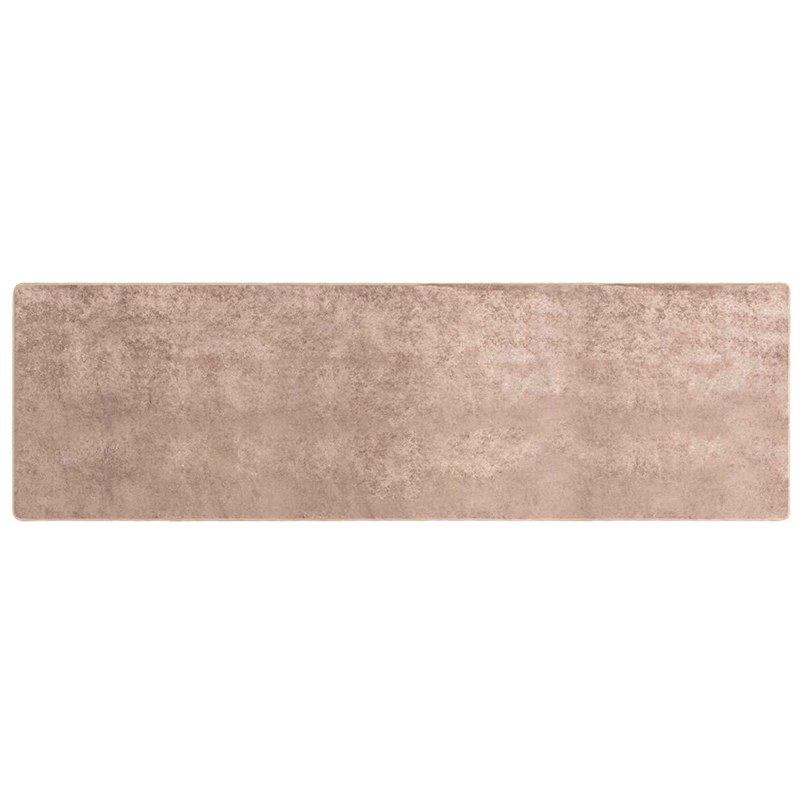 Tapis de couloir Marsa 80x250 cm sable en velours de polyester épais de 3mm pour entrée