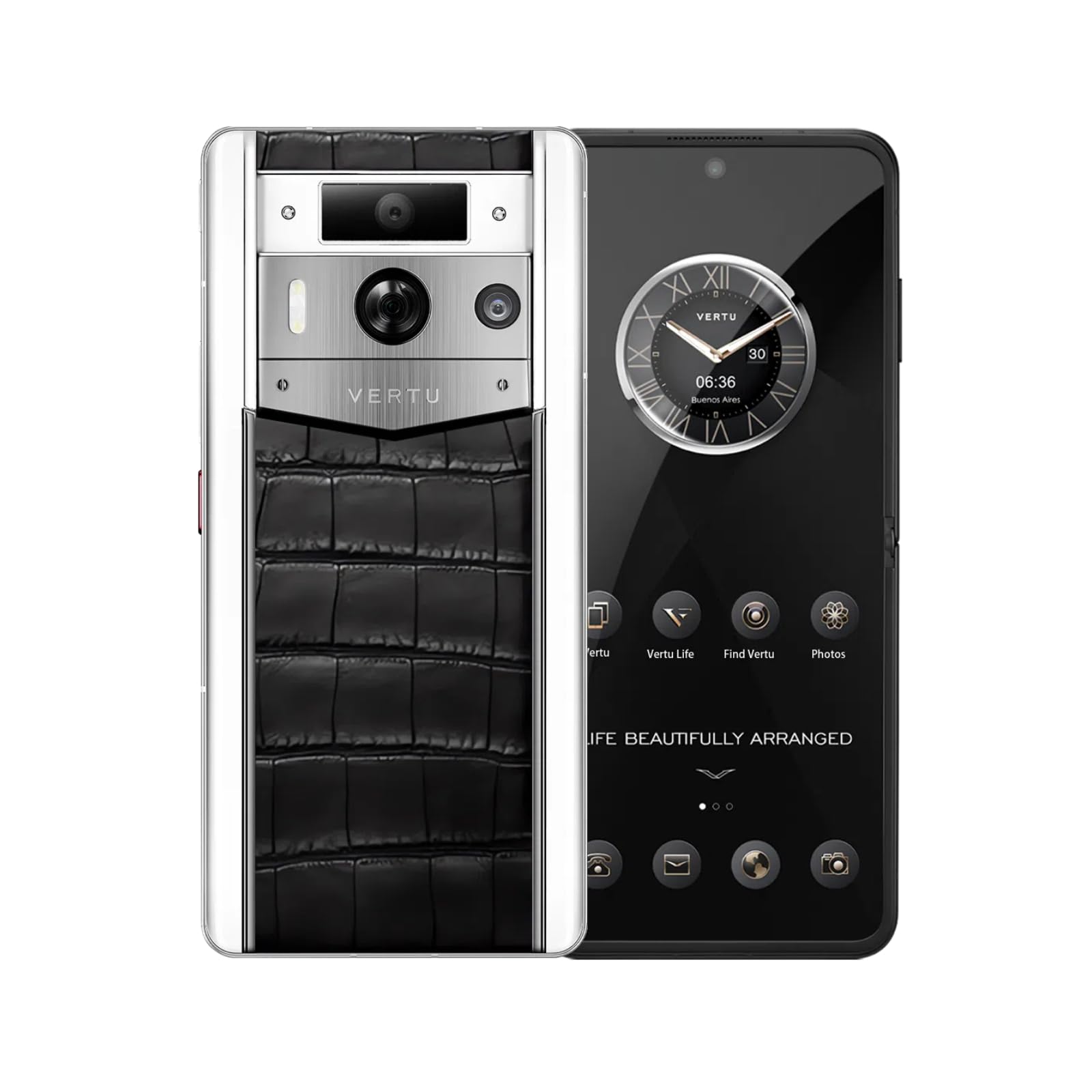 Amazon.com: VERTU Metavertu 2 Ai Smartphone 5G with Alligator Skin White  Ceramic Frame Web 3 Unlocked Android Cell Phone 50MP Camera 120Hz 1.5K  AMOLED Display Dual SIM Fast Charge (Black) : Cell