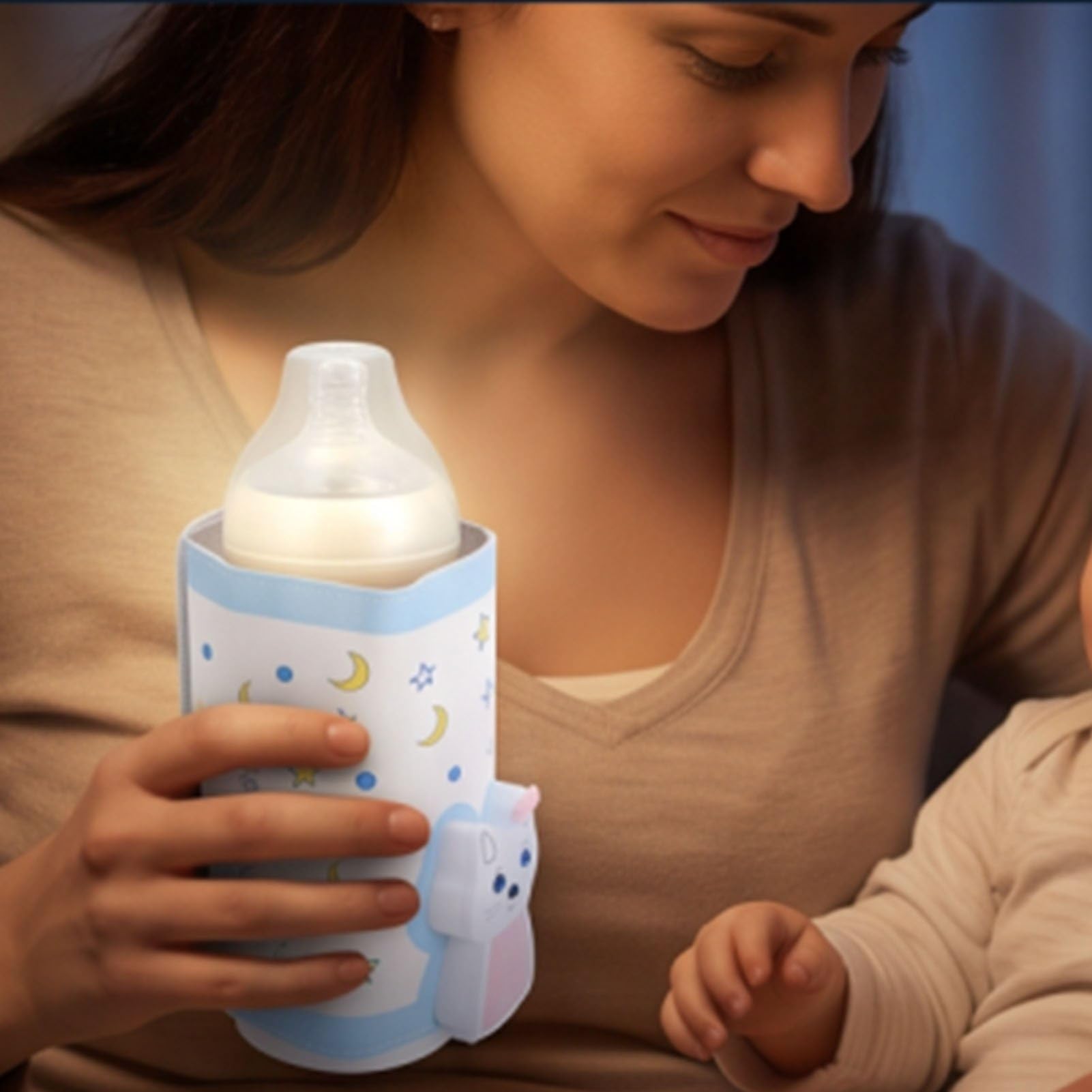 Manica Scaldabiberon Senza Fili, Pannello Touch Screen a 6 Temperature