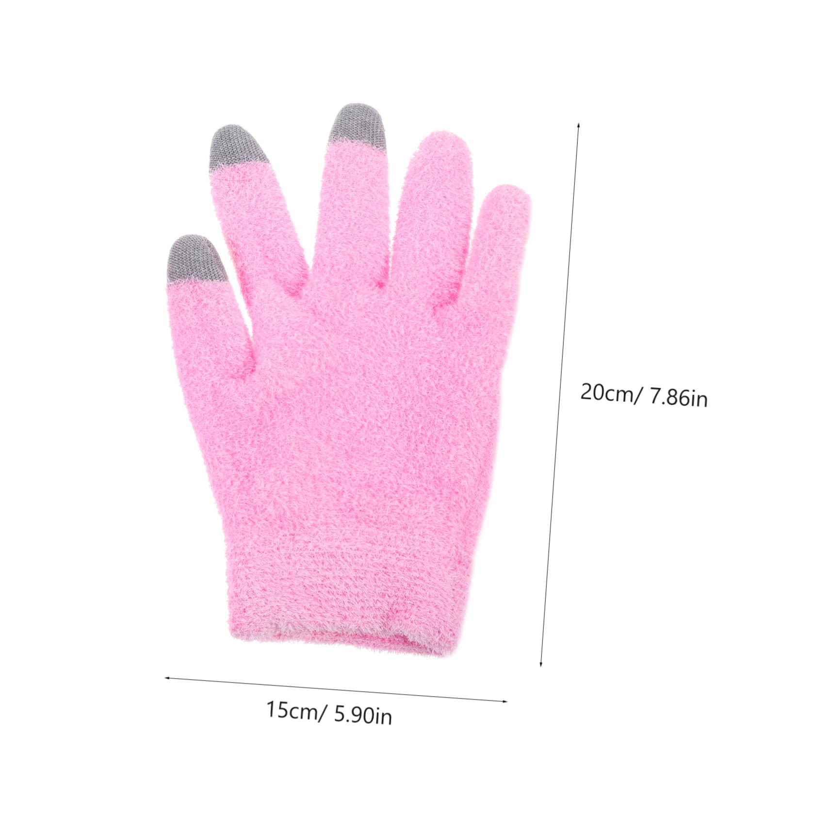 minkissy 5 juegos de guantes y pies, calcetines para mujer, guantes hidratantes, guantes hidratantes, para mujer, tela rosa, manos secas, hilo para mujer