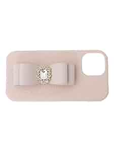 Amazon | [メゾン ド フルール] iPhoneケース リボンビジュー