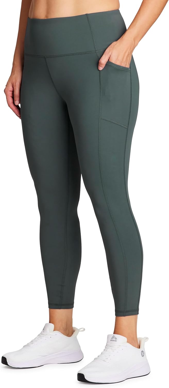 RBX Active Plus Size Legging for Women, Quick Drying Squat Proof Women's Yoga Legging Workout Running Tights with Pockets