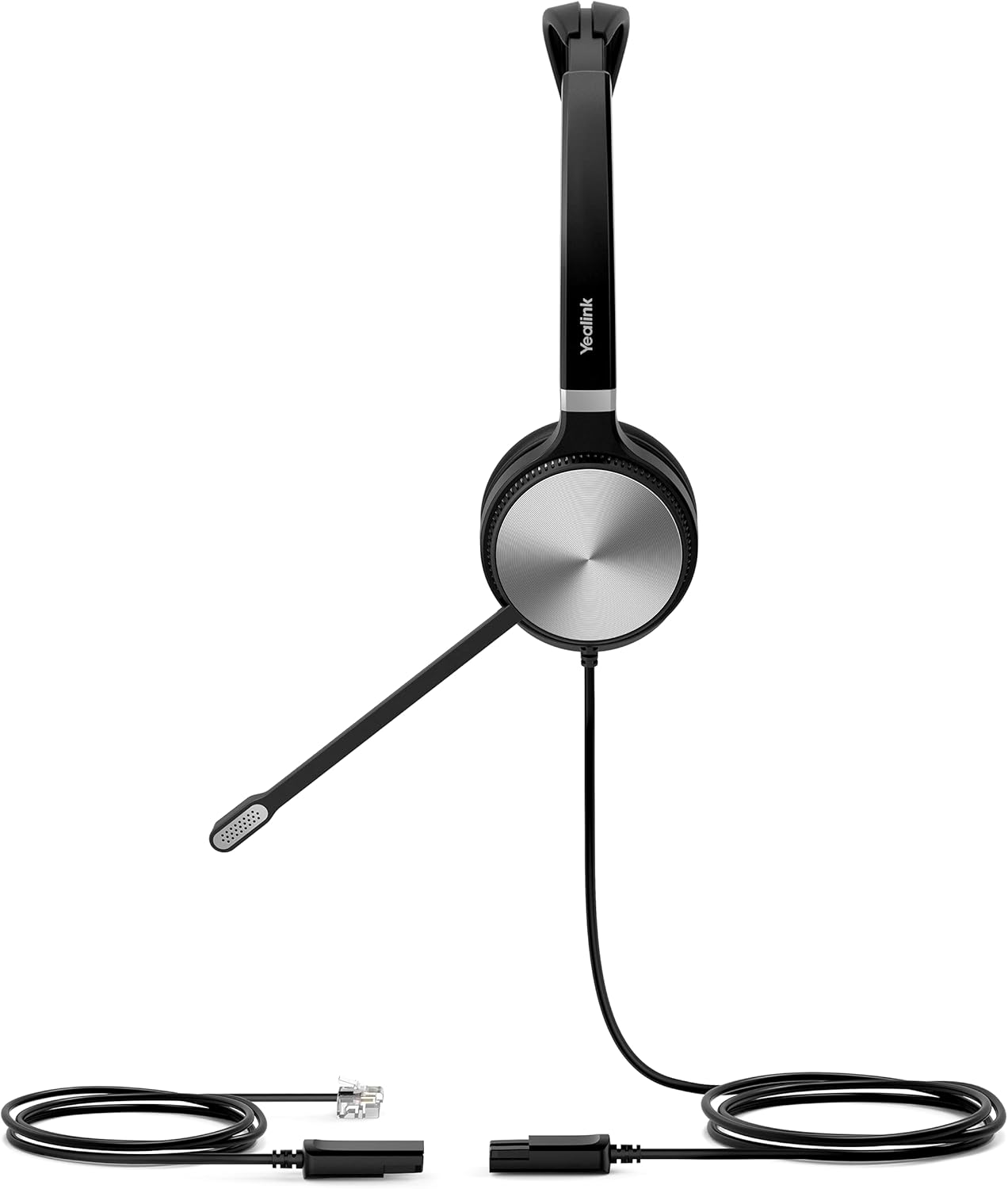 Side view of Yealink YHS36 Dual Headset with microphone