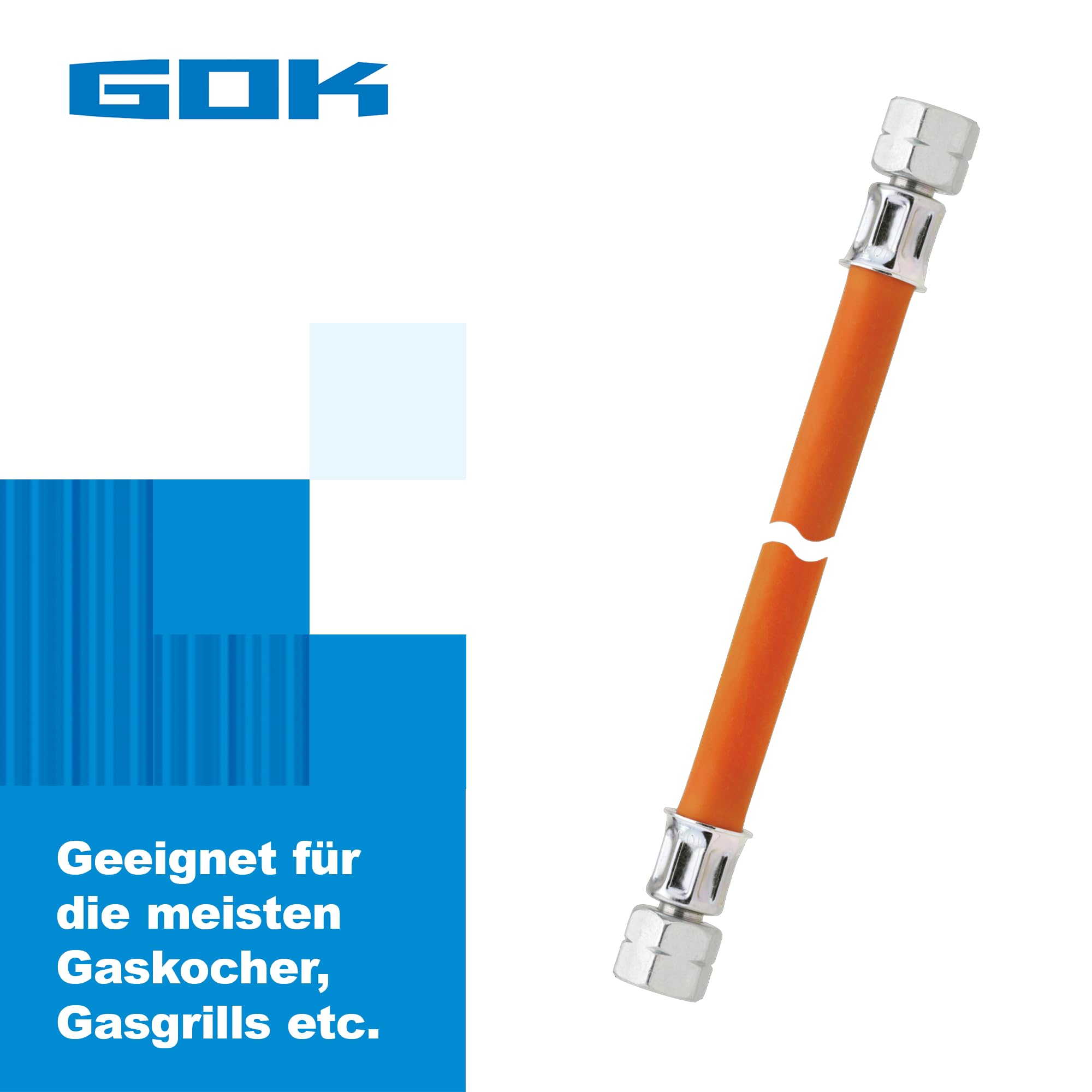 GOK Schlauchleitung Gas PB 6 G1/4 LH-ÜM X RST 8 X400 - 0443602, 6,90 - Foto 9