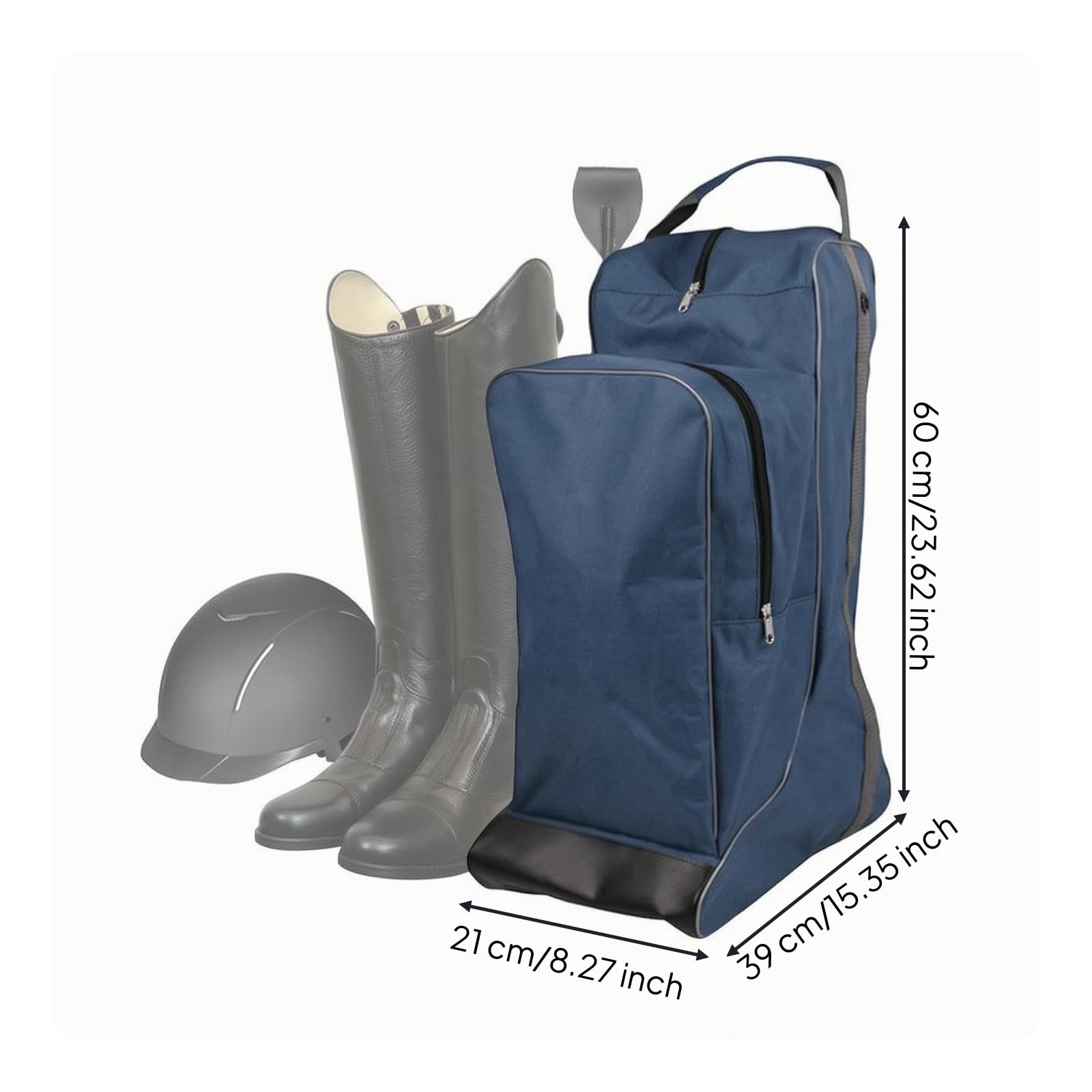 Baoblaze Mochila con Bolsillo Frontal Reforzado | Tejido Oxford Resistente, Mochila Ecuestre, Impermeable, para Competiciones Ecuestres