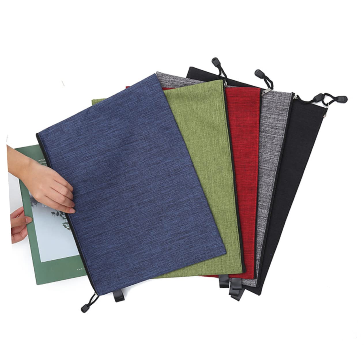 MAGICLULU 10pezzi Cerniera Impermeabili Per Documenti e Materiale Da Ufficio Organizer Multifunzionale Per Scuola e Ufficio Misti