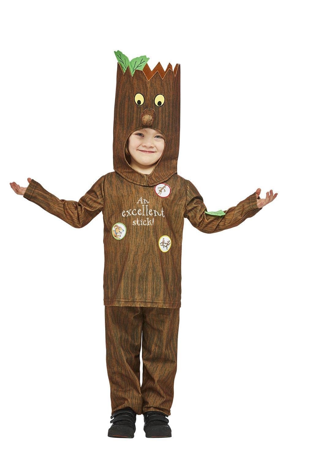 Smiffys51524S Officially Licensed Julia Donaldson Stickman Costume, Boys, Brown, S-Age 4-6 Years