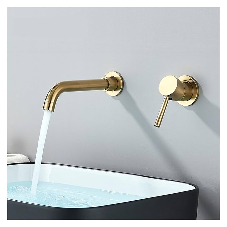 Amazon.com: KNKQZXVDF Basin Wall Mounted Brass Bathroom Sink Basin