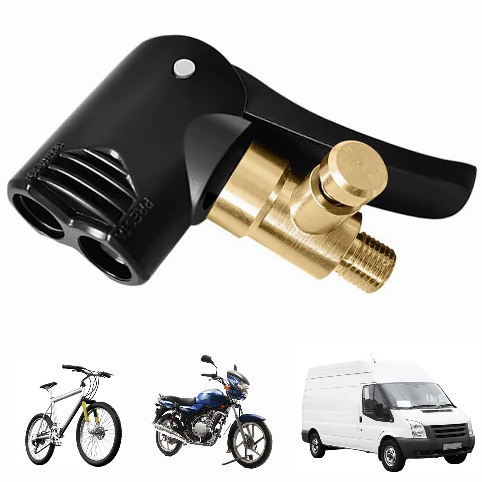 1 sztuka amerykańskiego i francuskiego standardowego zaworu do opon Air Chuck, wąż do pompowania opon, adapter do wentylu samochodowego, wtyczka dźwigni do samochodu, motocykla, 1 sztuka