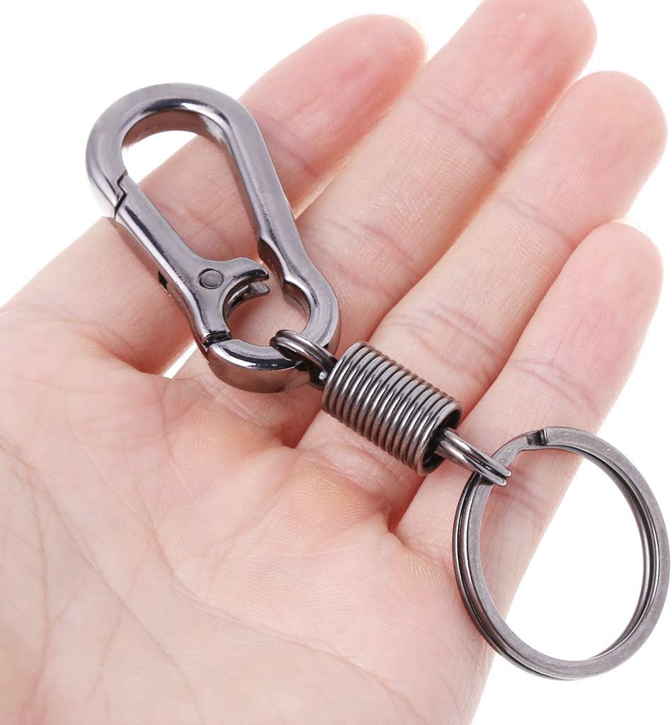 Outdoor Anti Lost Keyring Heavy Duty Waist Belt Clip Metal Carabiner for Key Car Keychain Clip for Men and Women image 5