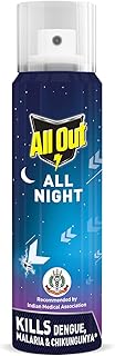 All Out All Night Mosquito And Fly Spray (30Ml, Blue), Pack Of 1