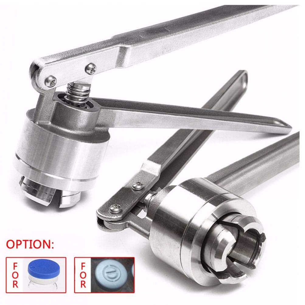1 sztuka ręczna uszczelka Vial Crimper ze stali nierdzewnej do zaciskania 20 mm Flip Off Cap Otle Clamp-szczypce zamykające