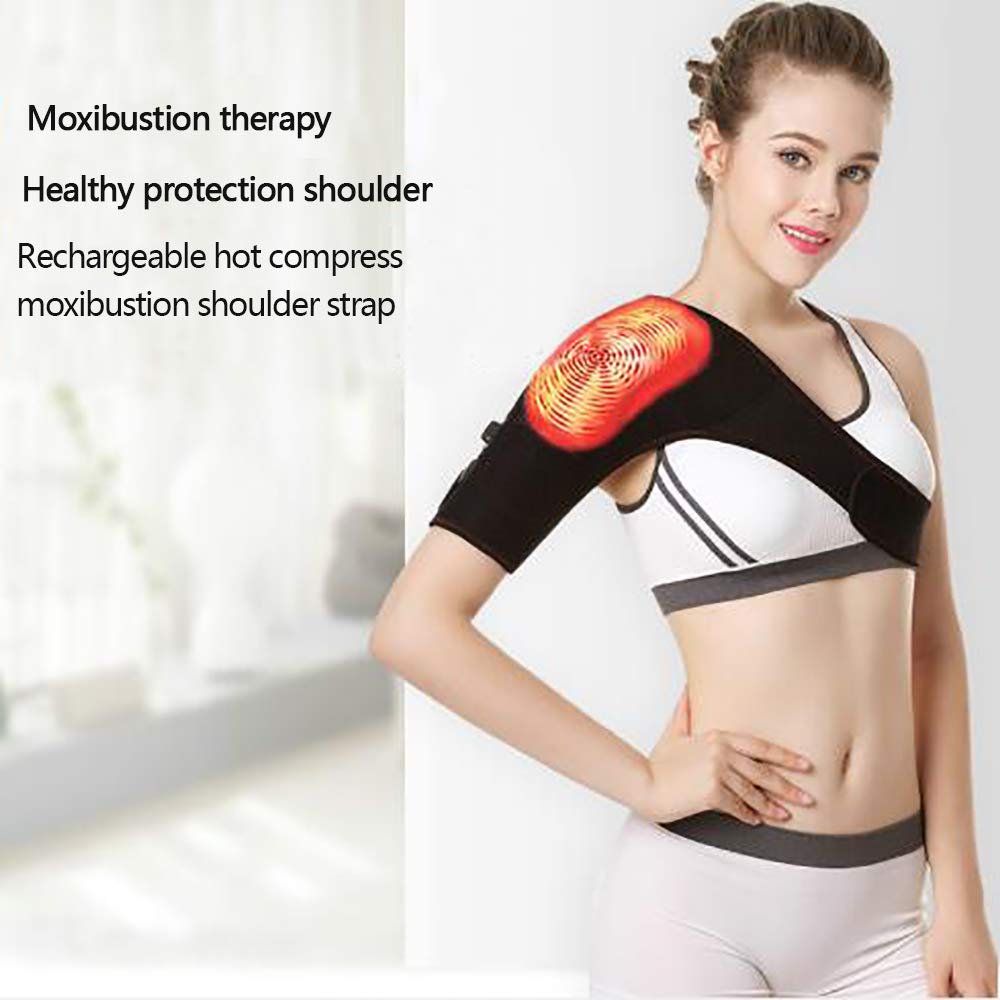 Beheizte Schulterbandage Mit USB - 3 Temperaturstufen Für Schmerzlinderung