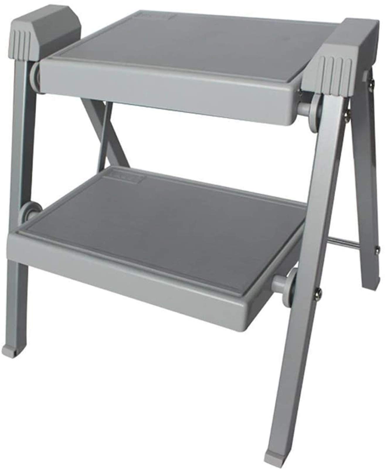 Taburete de 2 escalones con diseño robusto y escalera pequeña plegable para casa