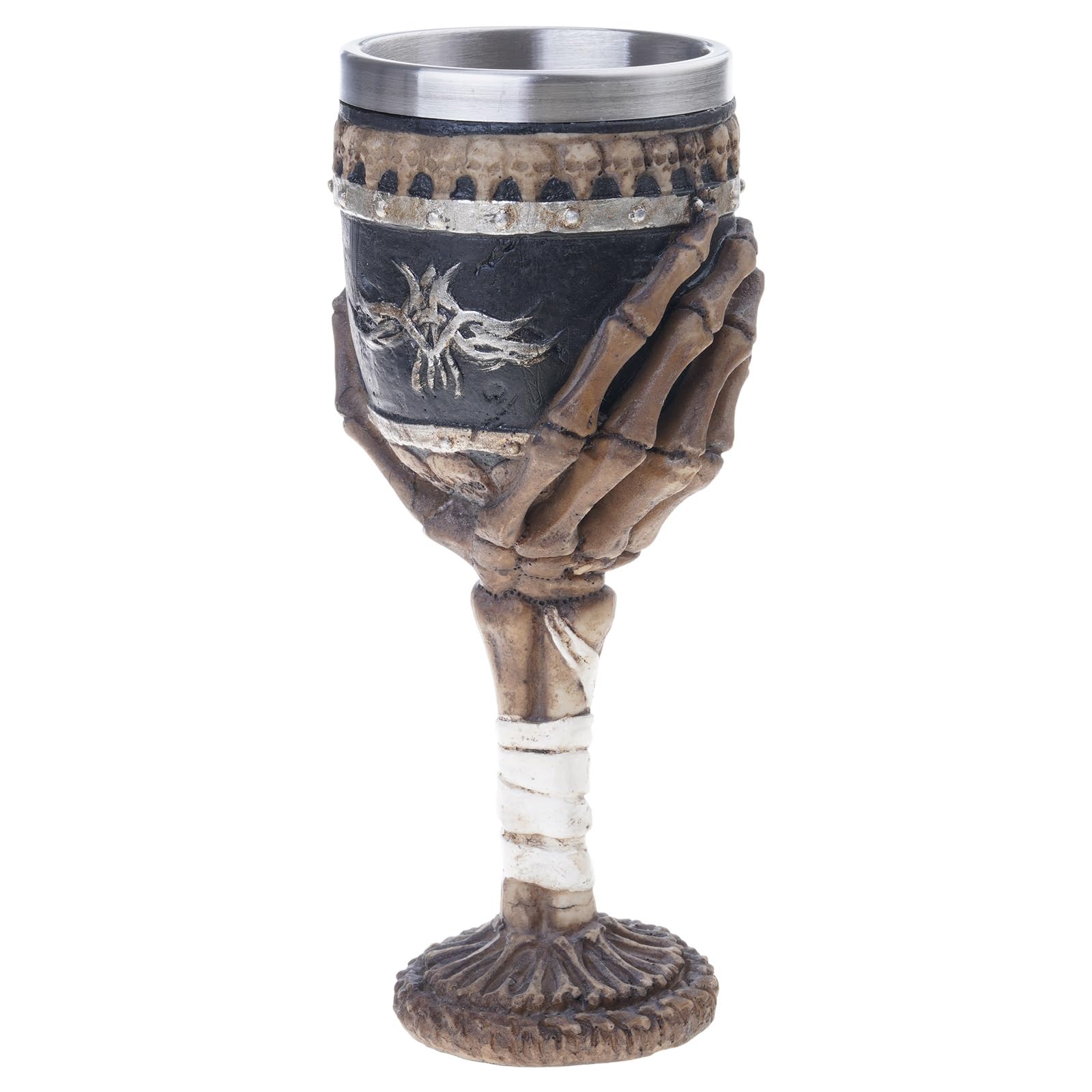 Elnwnnkc Skull Mug Drinking Cup Skeleton Resin Coffee Mugs Teacup Halloween Drinkware Great Friend Skull Wine Glass