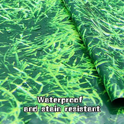 Green Grass Tablecloth 2 Pack Summer Jungle Safari Wild One Birthday Plastic Table Cloth For Rectangle Tables Grass Field Print Table Covers For Soccer Sports Themed Birthday Party Supplies 54 X 108’ #TOP3