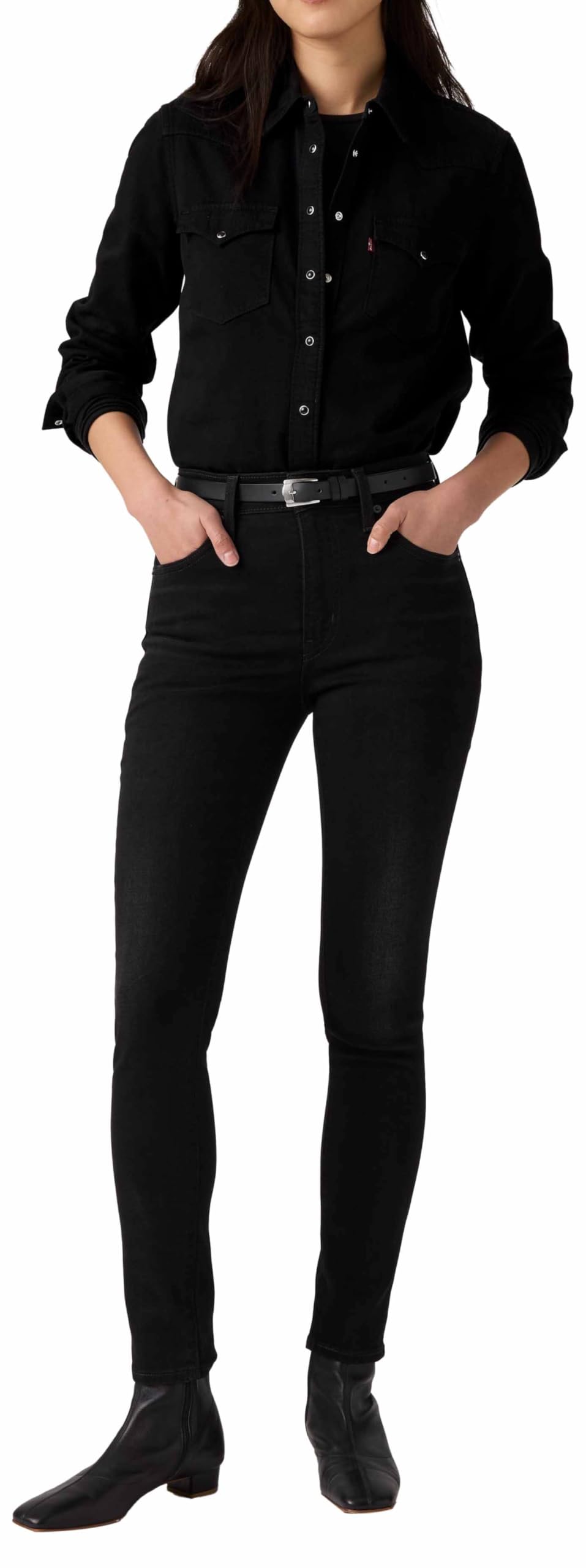 721 High Rise Skinny Worn Midnight