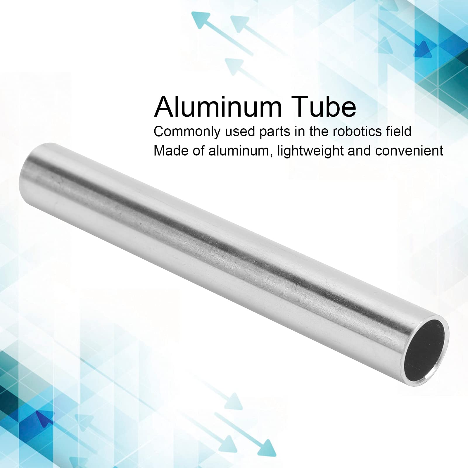 Tubo in Alluminio Senza Saldatura, 10 Pezzi, Diametro Interno 12mm Esterno 14mm, Lunghezza 100mm, per Supporto Strutture Portanti e Robot Industriali