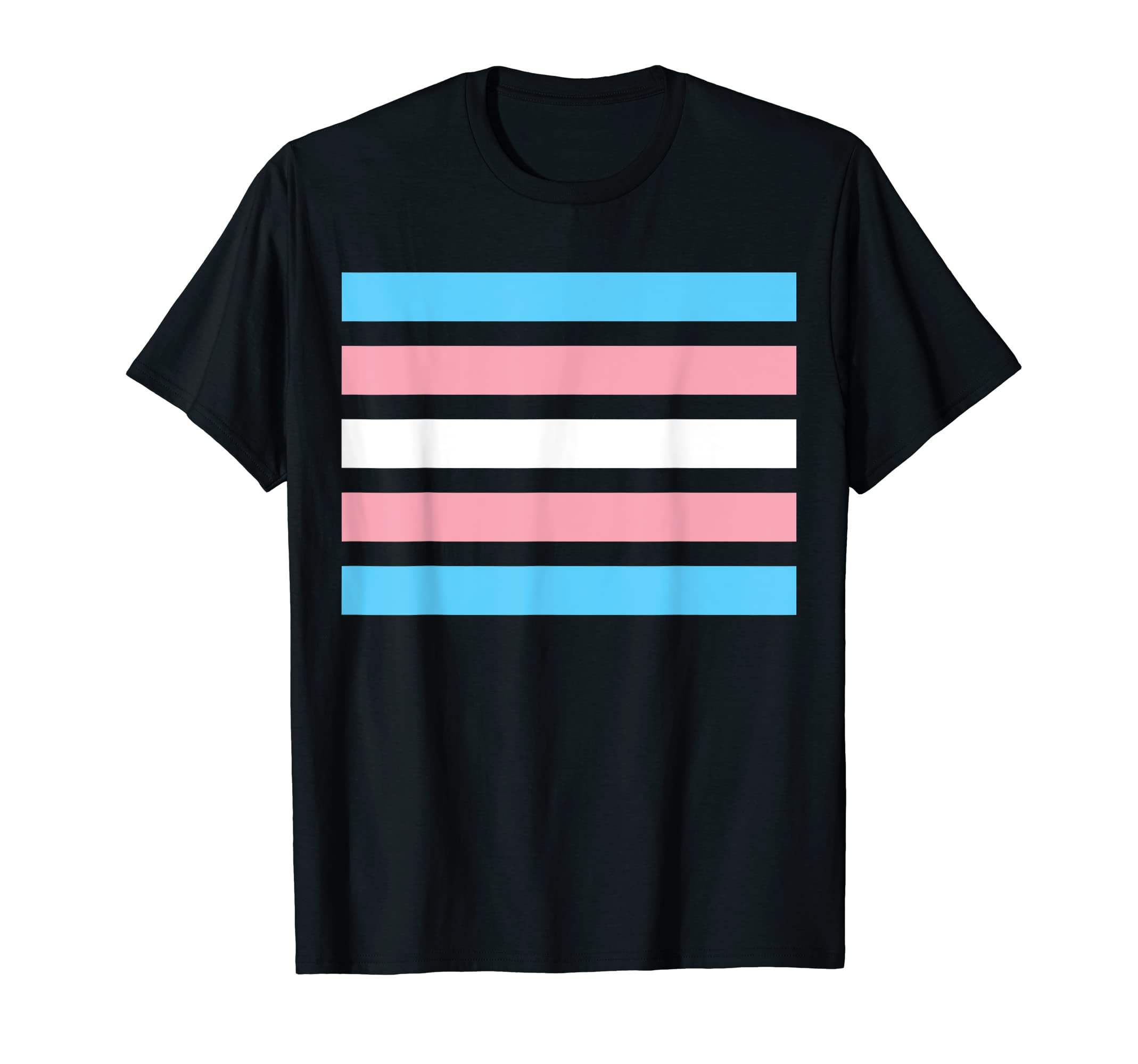 Transgender Flag Pink Blue White Stripes - Trans Pride Gift T-Shirt