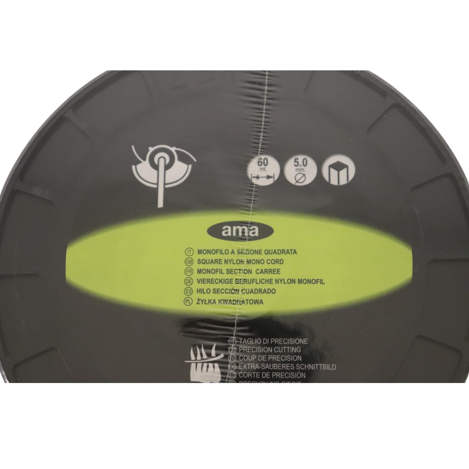 Monofilo Decespugliatore AMA 60 m Ø 5 mm Quadrato Arancione