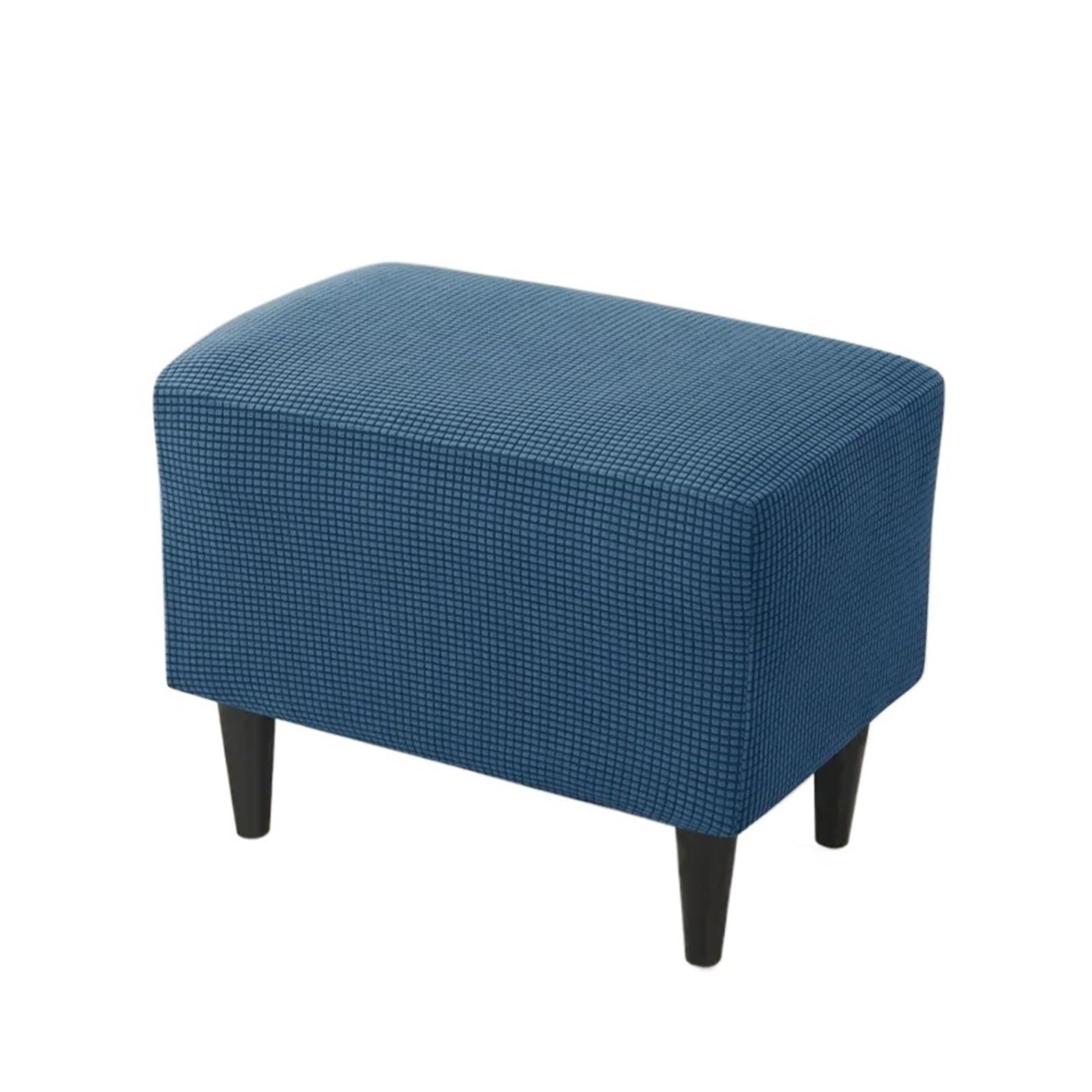 GCYEIDMA Wing Chair Slipcover Wing Chair Cover Stretch Wingback Armchair Covers Solid Color Relax Sofa Slipcovers with Seat Cushion(B12 Footstool Cover)