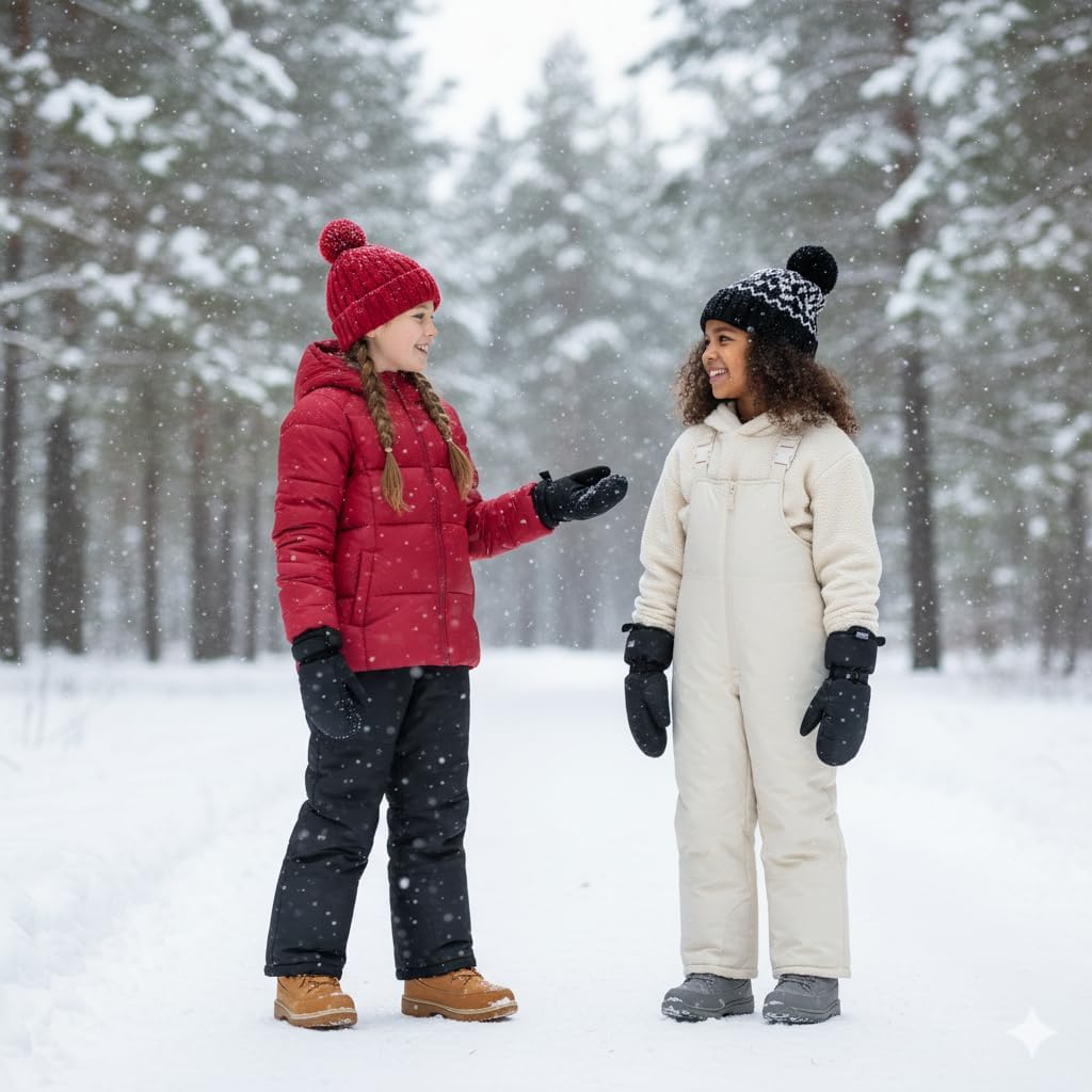 Jessica Simpson Girls' Insulated Ski Bib Snow Pants - Image 3