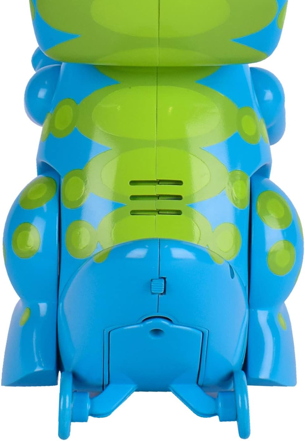Bump N Go Dino - Moving Bubble Blower for Kids, Lights and Sounds Dinosaur Bubbler, Spins and Moves, Outside Toy, Automatic Bubble Machine, 4oz Bubble Solution Included, Blue